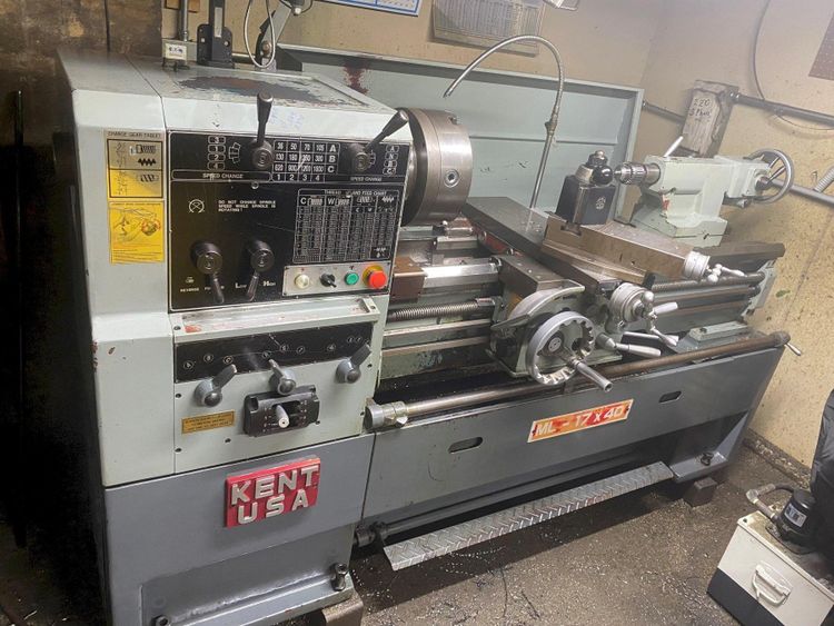 Kent Geared Head Engine Lathe 1800 RPM USA ML1740