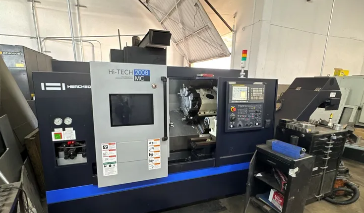 Hwacheon Fanuc 0i-TF CNC Control 3,500 RPM HI-TECH 200B/MC 2 Axis