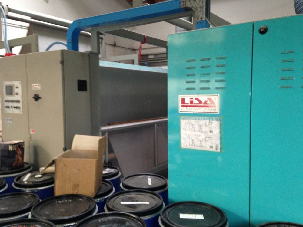 Lisa, Stamperia Emiliana Emerizing, brushing machine