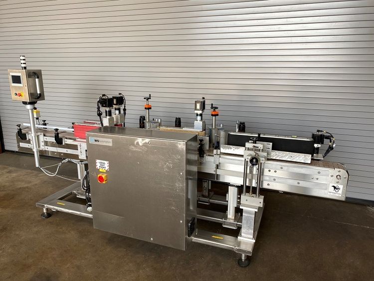 WS AUTOMATION, BOTTLE PRESSURE SENSITIVE WRAP LABELER