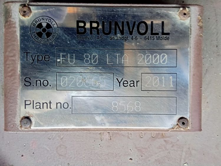 4 Brunvoll || Brunvoll FU-80-LTA-2000 Thruster ||