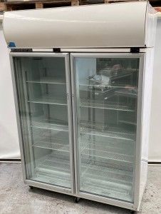 Skope SKF1300XL/2-D, Upright double glass door display freezer