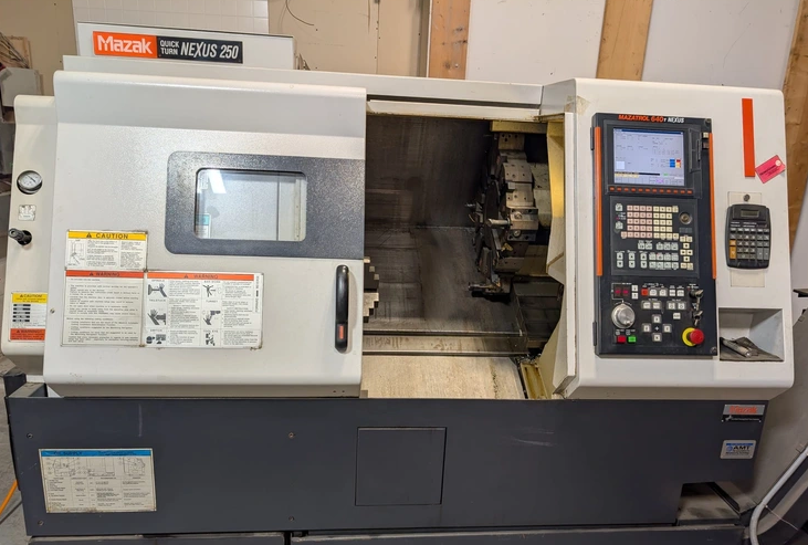 Mazak Control Mazatrol 640 CNC 4,000 RPM QUICK TURN NEXUS 250 2 Axis