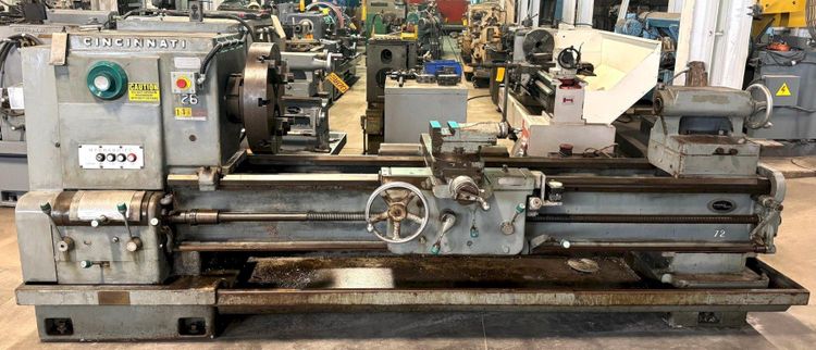 Cincinnati Engine Lathe 640 RPM (12 speeds) LATHE & TOOL 26" Hydrashift
