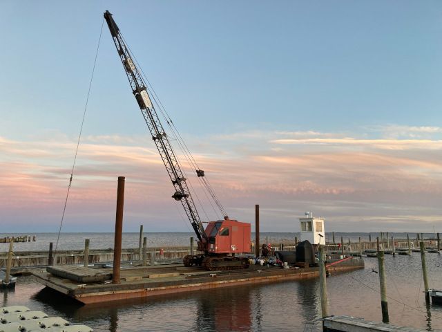 PILE DRIVING BARGE AND TUG PACKAGE