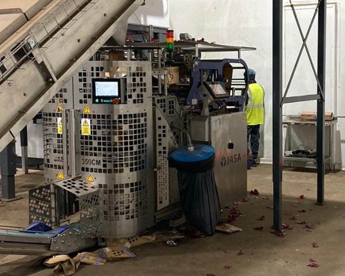 Jasa 350 continuous motion paper bagger