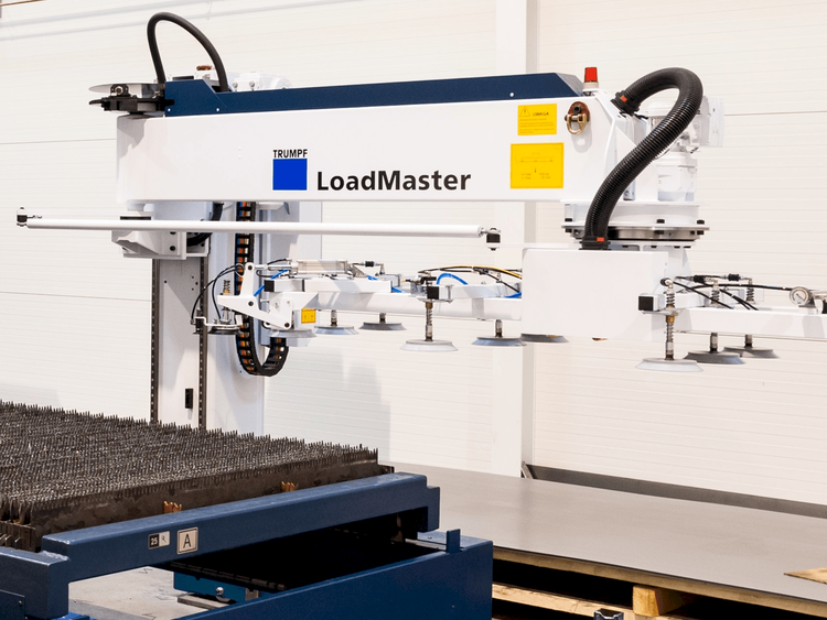 Trumpf LoadMaster Max Material thickness     Steel: 25 mm