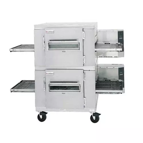 Lincoln 1450 Double Deck Natural Gas Pizza Conveyor Oven