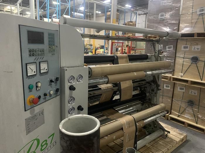 Bielloni 60" duplex cantelivered slitter rewinder