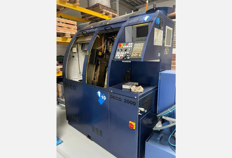 Tornos FANUC PNC DECO Variable CNC LATHE DECO 2000/10A 2 Axis