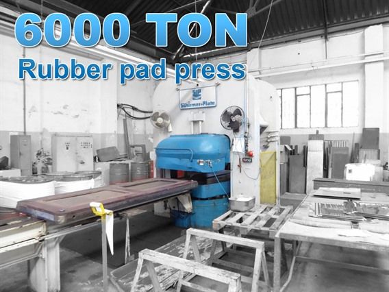SIP rubber pad press 6000 ton