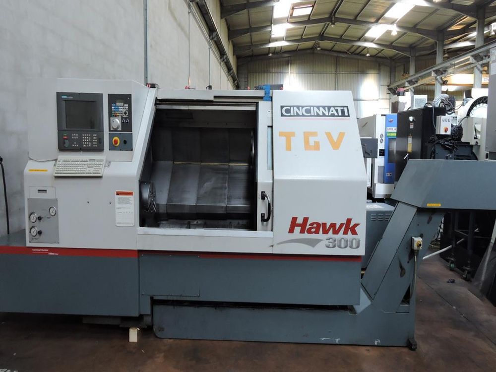 Cincinnati SIEMENS 2100 3000 HAWK 300 CNC LATHE 2 Axis