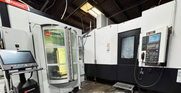 Hyundai Wia HS5000i with Fastems FPC-750 12 Station Palletech CNC Horizontal Machining Center 4 Axis