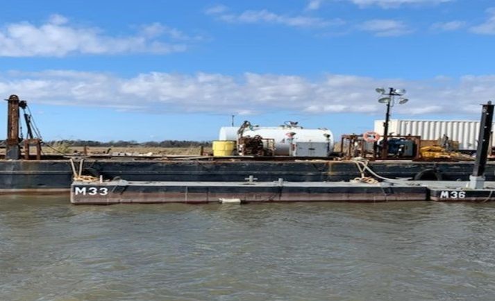 M33 Deck Barge With A-Frame