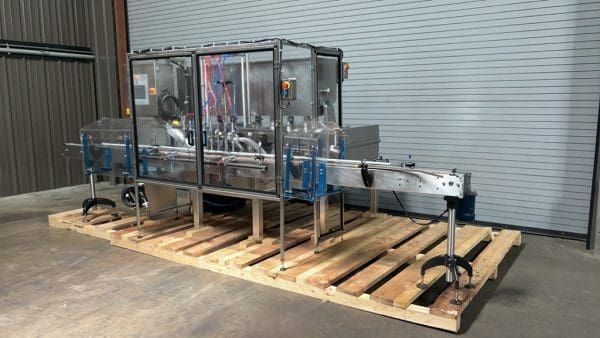 Complete 8 Valve Piston Filling Bottle Line