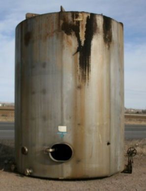 Mueller Vertical 316th Stainless Steel Single Shell Tank