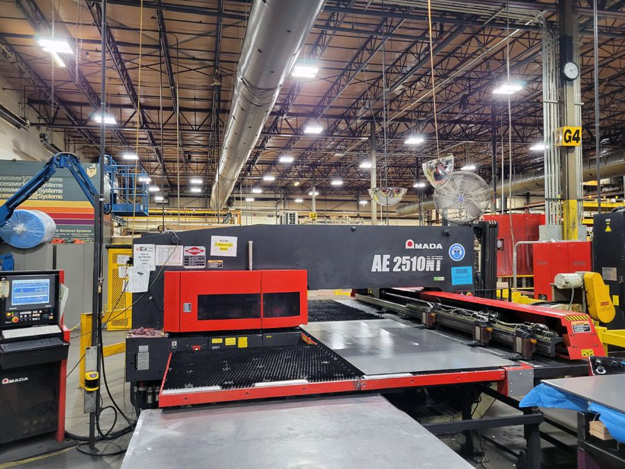 Amada AE-2510NT Turret Punch Press 20 Metric/ 22 U.S. Tons