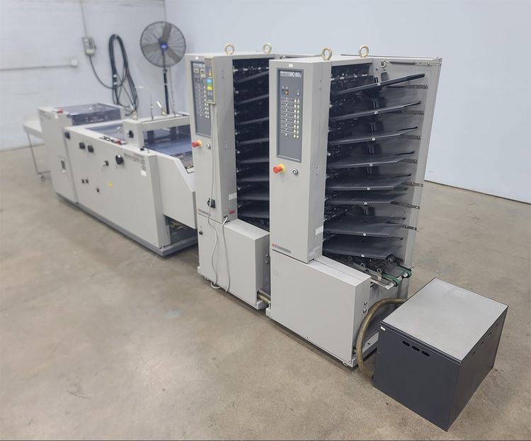 Horizon MC-80A 16-Bin Automated Bookletmaking System w/ SPF-20 Stitcher Folder, FC-20 Face Trimmer