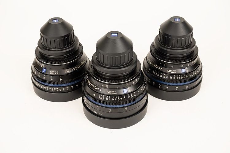 ZEISS Compact Prime CP.2 35, 50 & 85 mm/T1.5 Super Speed Lenses PL Mount