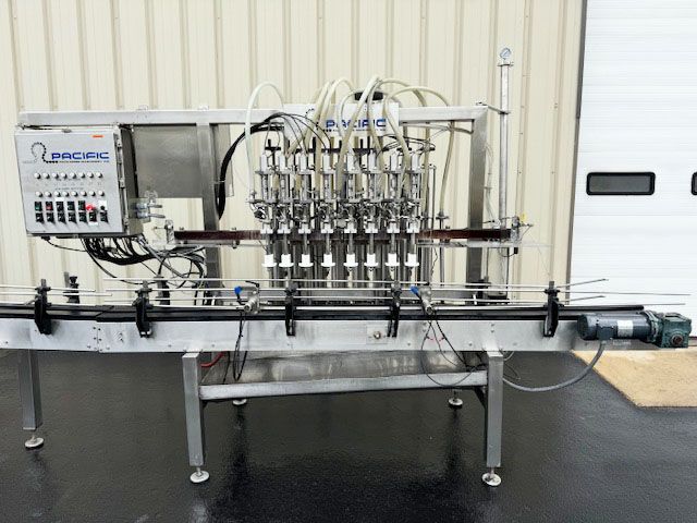 Pacific 8-Head Inline Piston Filler