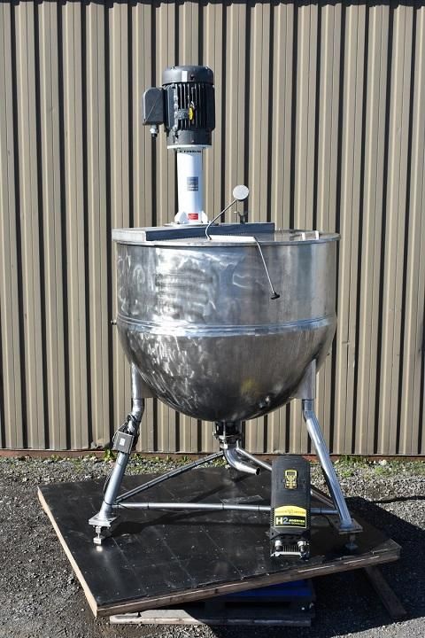 90 psi jacket rating SS Jacketed Kettle with Admix Emulsifier - 300 IG