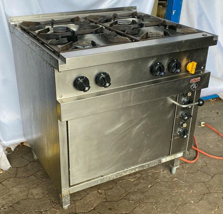 MKN 2163403-02, 4-burner gas stove with electric oven
