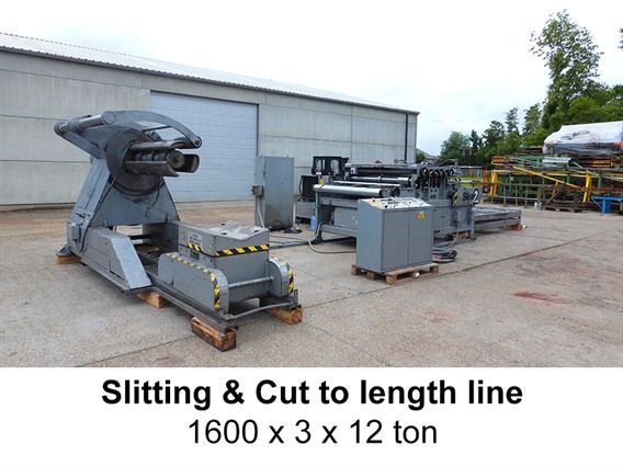 Iowa Slitting & cut to length 1600 x 3 x 12 ton Cap: 12 ton