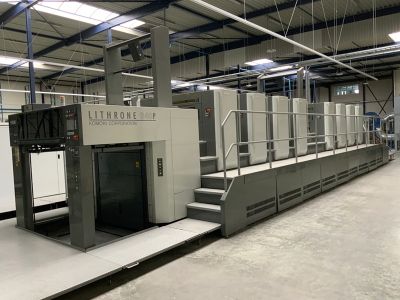 Bankruptcy auction of printing company Schuttersmagazijn BV including 8-colour offset press HUV Komori Lithrone G40P