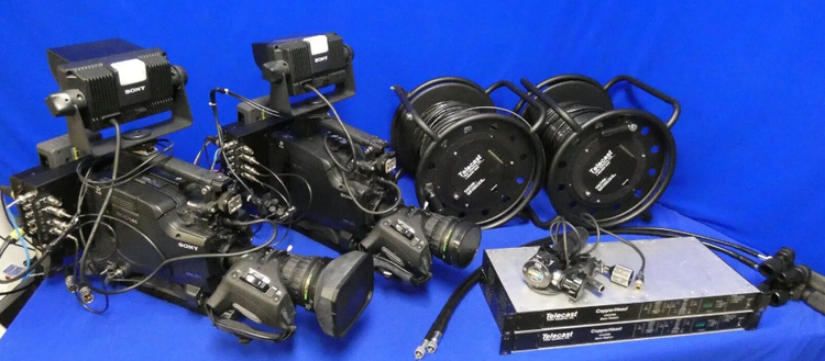 2  Sony PDW-F355 XDCAM HD Studio Cameras