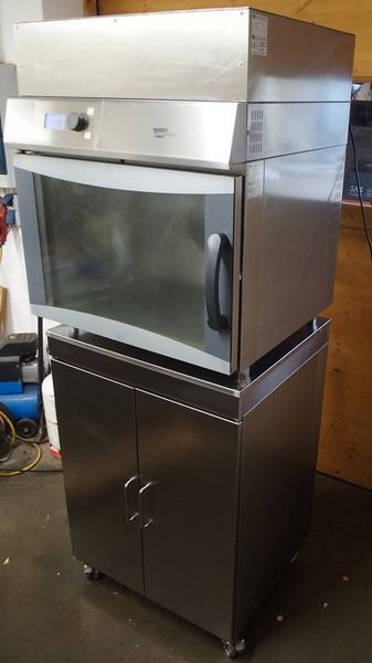 Wiesheu Minimat 3 Oven with exhaust hood and base cabinet
