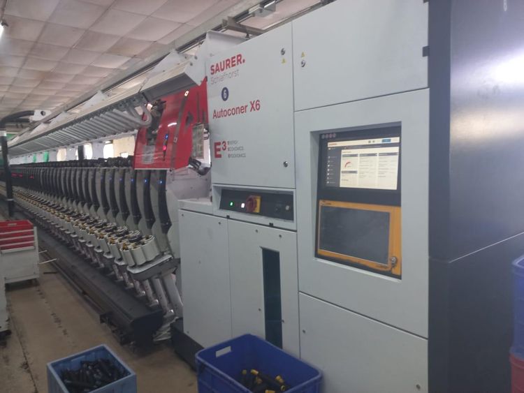 6 Schlafhorst X6 Autoconer m/c.