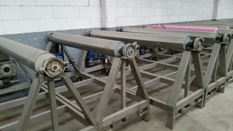 7 Tmt A-FRAME in INOX STEEL with motor and brake Motor 400 Volt 50/60 Hz 3 phase with new wheels