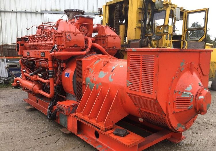 Poyaud POYAUD MGO-SACM Type: V16 BZSHR 1500 kva diesel generator