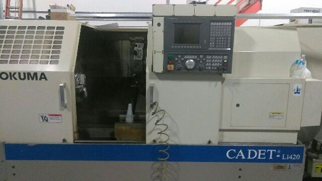 Okuma cnc control 3200 rpm CADET L1420 CNC LATHE 2 Axis