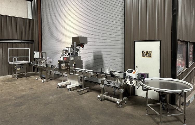 Kaps-All Complete 12 Valve Liquid Bottle Filling Line