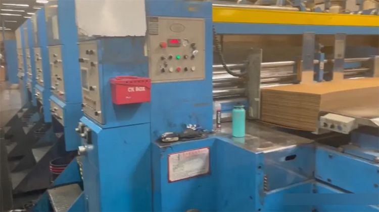 LMC Flexo Folder Gluer with Inline Rotary Die Cutter 3 50"x110"