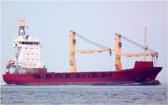 MPP tweendecker, heavy cargoes, container fitted, dangerous cargoes, double skinned DWT	4800 t Draft	6,4 m