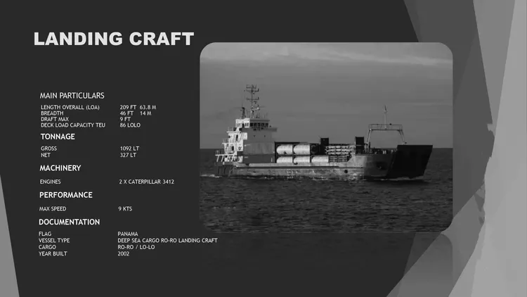 Landing Craft Gross                                         1092 LT