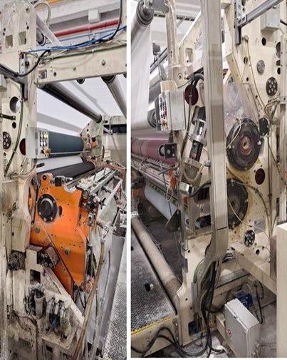 Casmatic, Gambini, TMC 2.750 mm Tissue converting line complete 550 m/min w/ lamination, printing , wrapper bagger bundler, palletizers