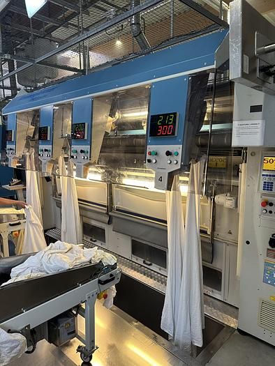 Kannegiesser 3x1200x3500 Steam 1-2-4 lanes Steam ironing line