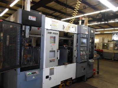 Okuma OSP-P200L CNC Control with 10.4" Color monitor, Animation, PCMCIA Interface Max. 6000 rpm 2SP-150HG 2-Spindle Lathe with Gantry Loader 2 Axis