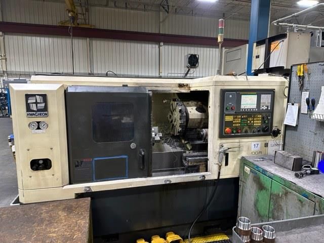 Hwacheon FANUC 0I-TC CNC CONTROL 5000 RPM HI TECH 200A 2 Axis