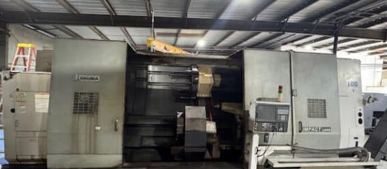 Okuma OSP-P200L CNC Control Variable Speed IMPACT LU45 4-Axis CNC Turning Center 2 Axis