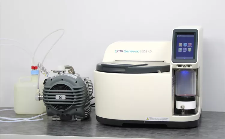 SP GeneVac EZ-2 4.0 Elite Centrifugal Evaporator with Edwards nXDS6i Scroll Pump