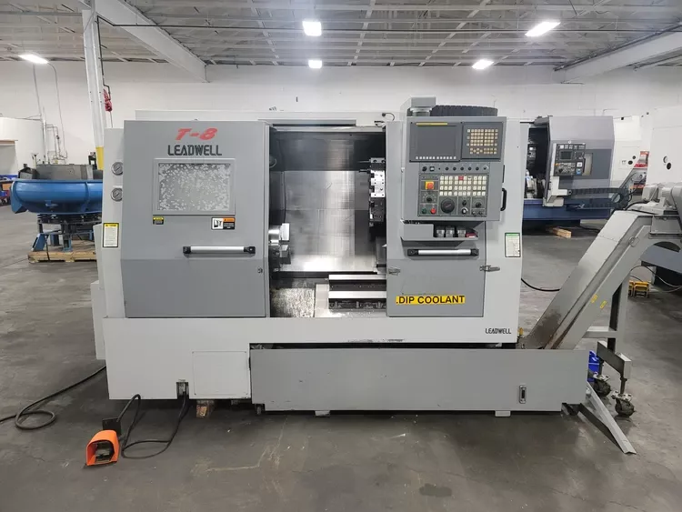 Leadwell Fanuc 0I-TD CNC Control 3,500 RPM T-8 3 Axis