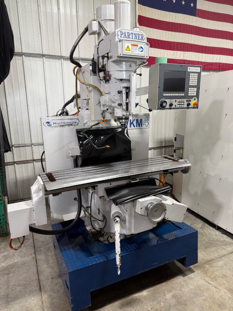 Milltronics Partner VKM4 CNC Vertical Bed Mill 4,000 RPM