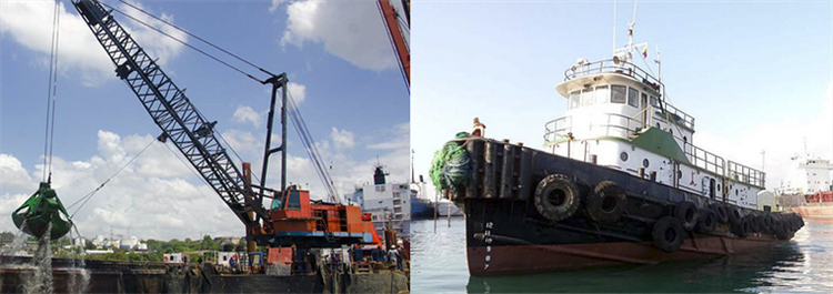 4 m3, 5 m3 and 8 m3 Grabs & 1650hp Tug Clamshell Dredge