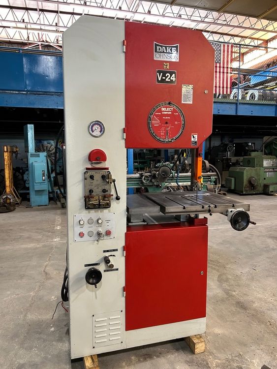 Dake, Johnson V24 Vertical Bandsaw Semi Automatic