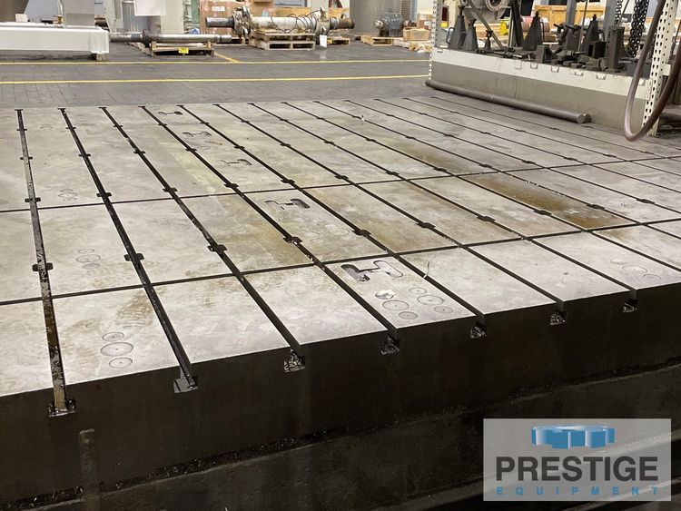 3  T-Slotted 120" x 180" x 12" T-slotted, Matched Cast Iron Floor Plate, (3) Available #32092