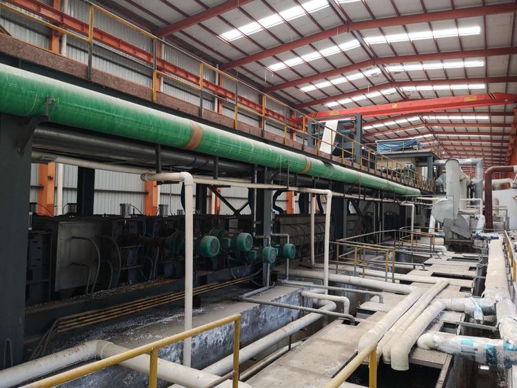 complete colored steel sheet roll production line